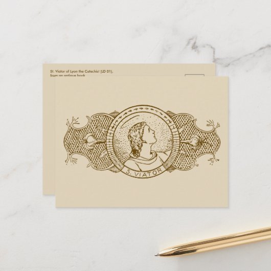 Viator van Lyon de Catechist (LD 001) Briefkaart (Voorkant / Achterkant in situ)