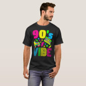 Vibe 1990s Mode 90s Theme Outfit Nineties T T-shirt (Voorkant volledig)