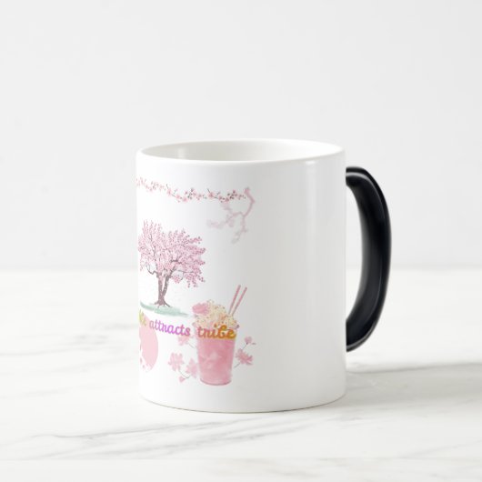 Vibe Attracts Tribe Magische Mok (Voorkant rechts)