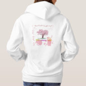 Vibe Attracts Tribe Sweat à Capuche Fleur de Ceris (Dos)