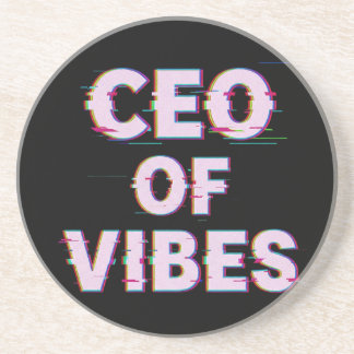 VIBE CEO PROTOCOL - Reality Glitch (Instant Aura U Zandsteen Onderzetter