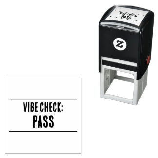 Vibe Check: PASS Self-Ink Stamp Zelfinktende Stempel