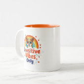 Vibe de Pawsitive seulement Mug (Devant gauche)