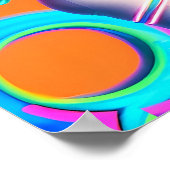 Vibe Jibe Elektrische Ken Gauge Retrowave Fun Poster (Hoek)