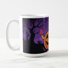 Vibe me Jack-o-lantern Tshirt met lange mouwen Koffiemok