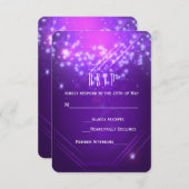 Vibe Party Carte RSVP (Devant / Derrière)