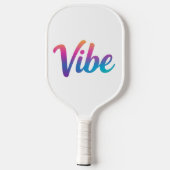 Vibe Rainbow Script Pickleball Paddle – (Achterkant)