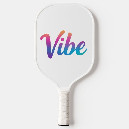 Vibe Rainbow Script Pickleball Paddle – (Achterkant)