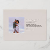 Vibe Tropicale Mariage FOIL Enregistrer La Carte D (Verso)