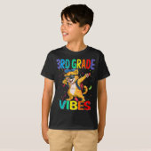 Vibes 3e année Chat Retour à l'école T-shirt (Devant entier)