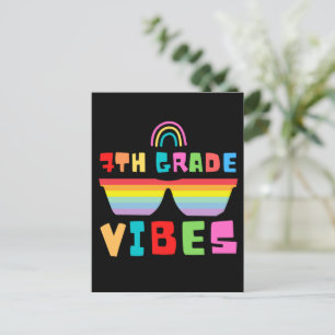 Vibes 7e klas terug naar schoolleraar en -student feestdagenkaart