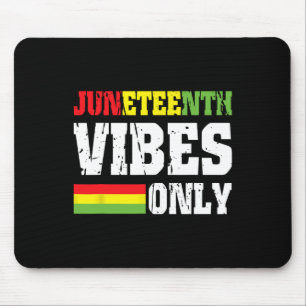 Vibes alleen juni 19 1865 Vibes vieren zwarte gesc Muismat