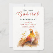 Vibes automnales Pheasant - Carte d'invitation d'a (Devant)