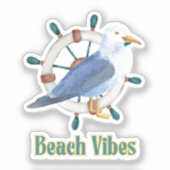 Vibes beach sticker (Voorkant)
