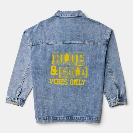 Vibes Bleues et Or Seulement l'équipe sportive Hom (Verso)
