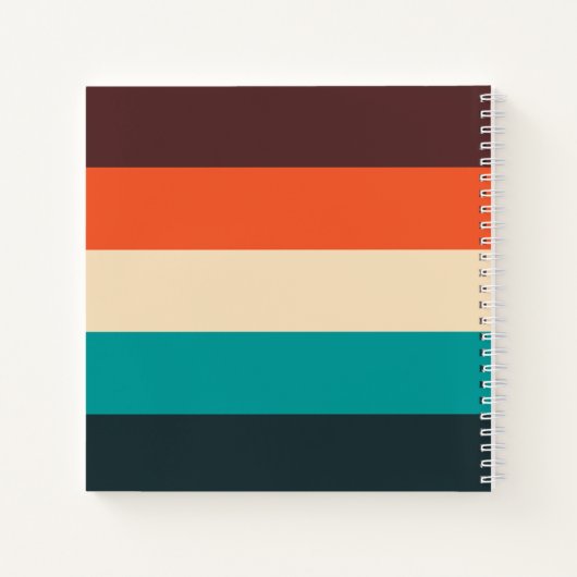  Vibes Color-Blocked Spiraal Notitieboek (Achterkant)