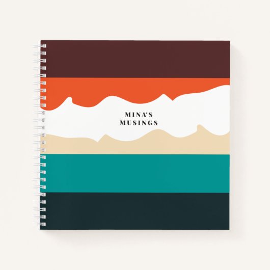  Vibes Color-Blocked Spiraal Notitieboek (Voorkant)