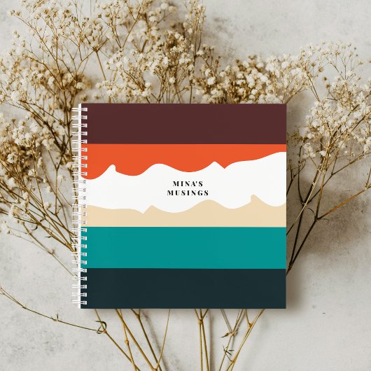  Vibes Color-Blocked Spiraal Notitieboek