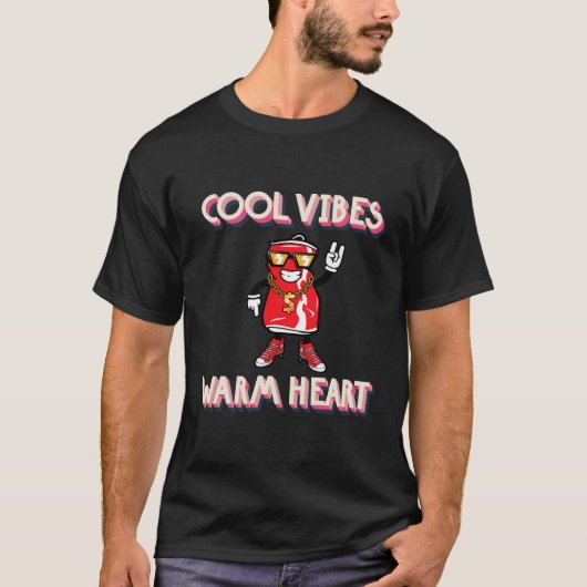 Vibes cool coeur chaud T-shirt (Devant)
