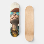 Vibes cool - Retro Style Chien Art Skateboard (Recto)
