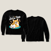 Vibes Corgi Butt et Nap - Joli chien couché (Motif recto et verso)