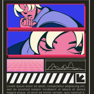 "Vibes d'Anime Urbaine : T-shirt en Streetwear"