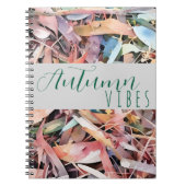 Vibes d'automne Aquarelle feuille Carnet spirale (Devant)