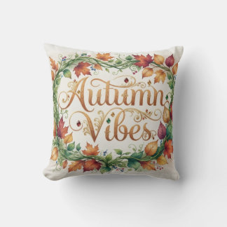 Vibes d'automne Coussin 16" intérieur ou extérieur