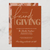 Vibes d'automne Friendsgiving Invitation (Devant / Derrière)