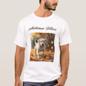 Vibes d'automne Labrador Puppy T-shirt (Devant)