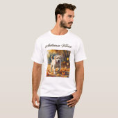Vibes d'automne Labrador Puppy T-shirt (Devant entier)