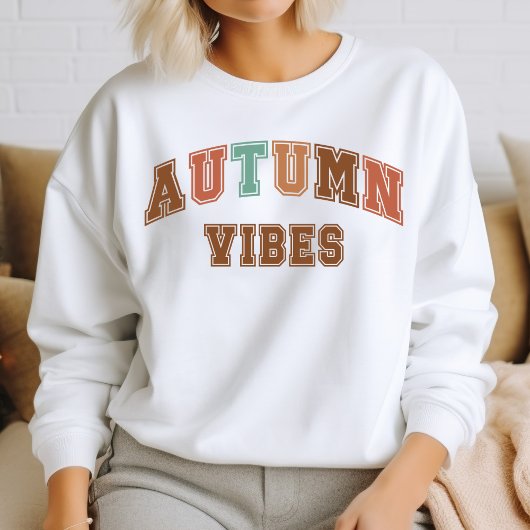 Vibes d'automne tendance Varsity Sweatshirt