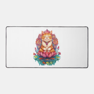 Vibes de chat zen � Kitty méditant psychédélique