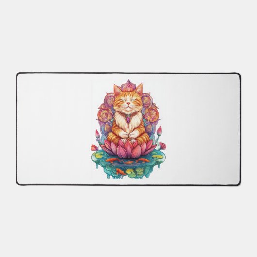 Vibes de chat zen � Kitty méditant psychédélique (Recto)