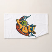 Vibes de chiot tropical (Serviette à main)