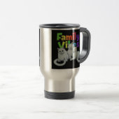 "Vibes de famille" Mug de café de voyage (Devant droit)