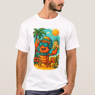 Vibes de homard cool - T-shirt plage d'été amusant
