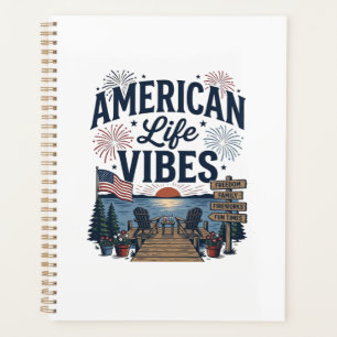 Vibes de la vie américaine T-shirt vectoriel du la