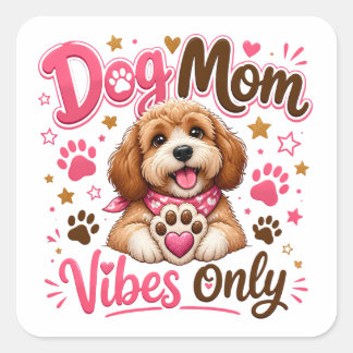 Vibes de maman de chien uniquement – Autocollant m