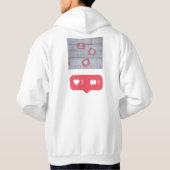 Vibes de médias sociaux Sweat - shirt à capuche - (Dos)