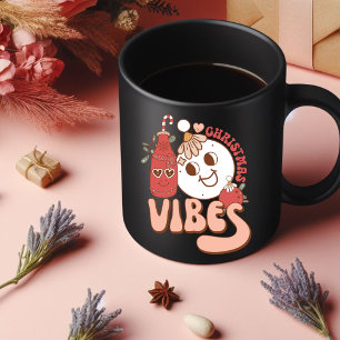 Vibes de Noël Boire du café Mug