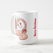 Vibes de Noël Boire du café Mug (Devant gauche)