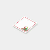 Vibes de Noël Dachshund Dog Post-It Notes (Incliné)