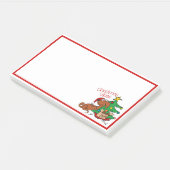 Vibes de Noël Dachshund Dog Post-It Notes (Incliné)