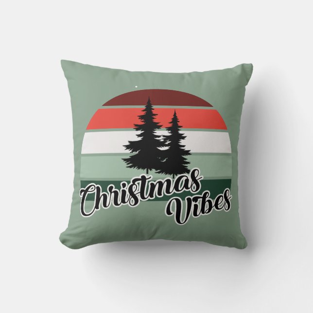 Vibes de Noël Jeter Oreiller (Recto)