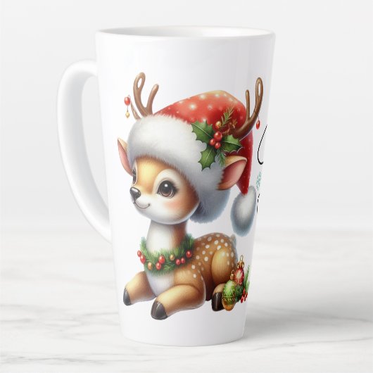 Vibes de Noël Latte Mug (Angle gauche)