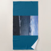 Vibes de plage de l'Alaska : Serviette de plage ro (Devant)
