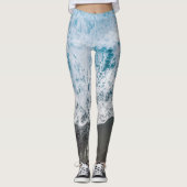 Vibes de plage élégantes Leggings Abstraits (Devant)