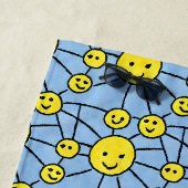 "Vibes de plage !" Serviette souriante Sun Beach (En situation)