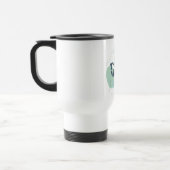 Vibes de voyage bleu et vert Voyage / Mug Commutat (Gauche)